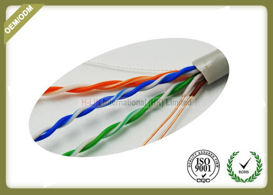China 305m / Roll Cat5e UTP Network Cable 4 * 2 * 0.45mm Pass Fluke Test With Real OD supplier