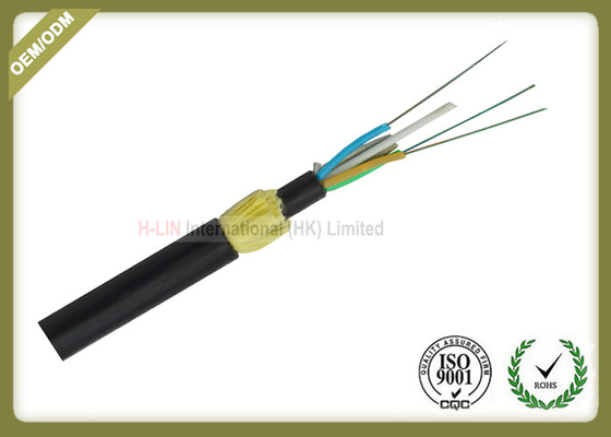 China Self Supporting Outdoor Fiber Optic Cable ADSS All Dielectric With Double Jacket AT Outer Sheath supplier