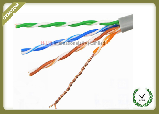 China Solid Bare Copper Conductor Network Fiber Cable Cat5e U/UTP 4x2x0.5 Solid Cuprum supplier