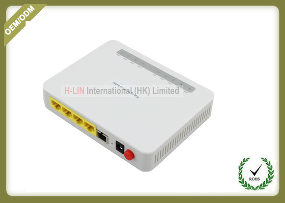 China FTTH GPON ONT Router Network Media Converter 4GE 4 LAN PORTS WIFI For Networking Service supplier