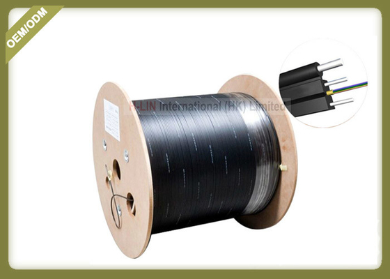 China 2 Cores Outdoor FTTH Fiber Optic Cable Single Mode With FRP Strength Member LSZH Jacket supplier