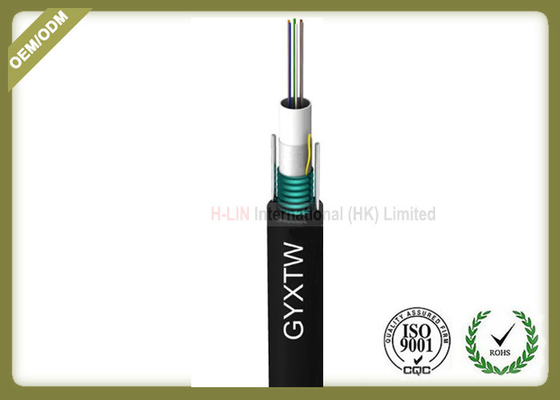 China GYXTW 8.0mm Fiber Optic Outdoor Cable , Waterproof Fiber Optic Cable PE Jacket supplier