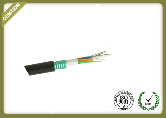 China 24 Cores Outdoor Fiber Optic Cable G652D  /G657 GYFTS With FRP Strength Member supplier