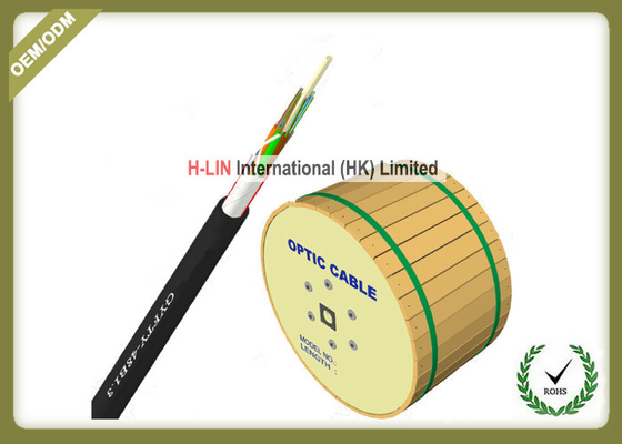 China Single Sheathed Nonmetallic Waterproof Fiber Optic Cable PE Jacket GYFTY-12B1.3 supplier