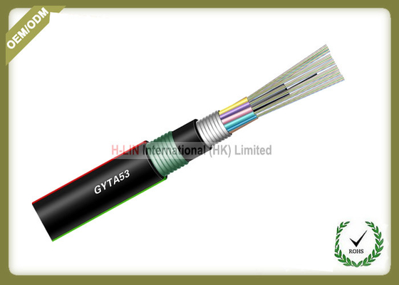 China Underground Armored Outdoor Direct Buried Fiber Optic Cable GYTA53 reach to 288cores supplier