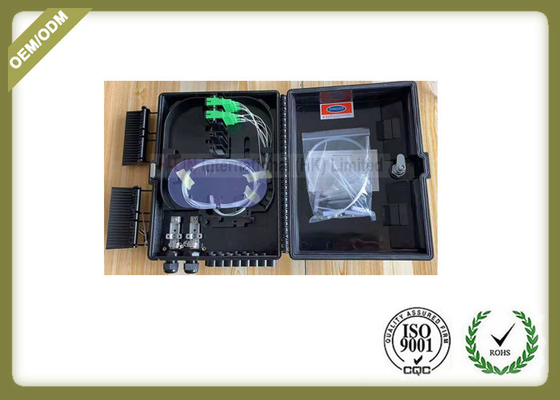 China Black ABS Fiber Optic Termination Box 16 core with 16pcs SC Simplex adapter supplier