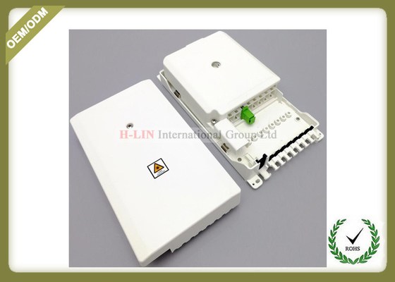 China White color 8core wall mountable fiber access terminal box for SC or LC fiber port supplier