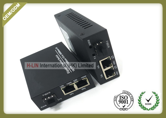 China Gigabit SFP  + 2 10/100/1000M Media Converter Compare tenda fiber optic media converter supplier