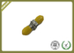 ST Singlemode Simplex Metal Fiber Optic Adapter With Zirconia Sleeve Yellow Color supplier