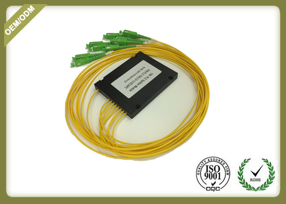 FTTH Fiber Optic Splitter Module , Telecommunication 1x8 PLC Splitter Loss Chart supplier