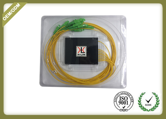 FTTH Fiber Optic Splitter Module , Telecommunication 1x8 PLC Splitter Loss Chart supplier