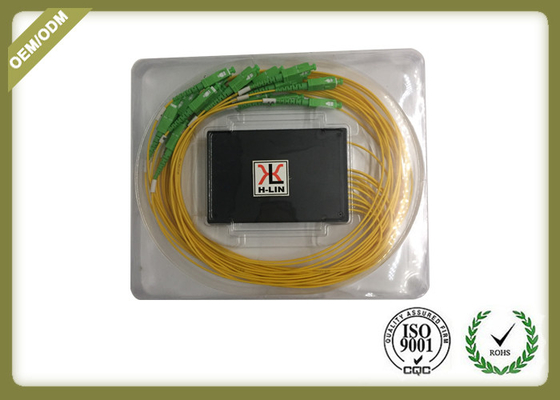 ABS Module 1x16 Rack Mounted PLC Splitter With SC APC Connector For FTTH / Gpon supplier