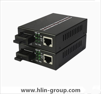 Dual Fiber Optic Media Converter Gigabit , Network Media Converter For Communication supplier