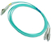 OM4 LC-SC Fiber Optic Patch Cord , Duplex Multimode Fibre Patch Leads supplier