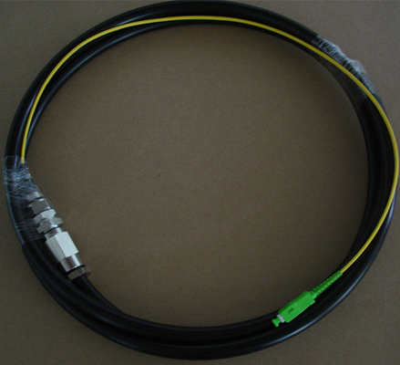 Waterproof 12 Core Fiber Optic Pigtail With SC APC Connector PE Jacket supplier