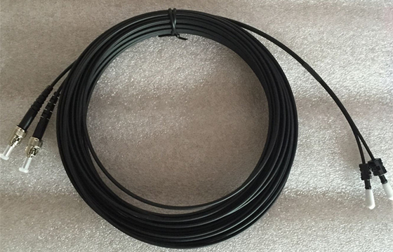 Black Color ST-HFBR Duplex Fiber Patch Cord Multimode With Four Connector supplier