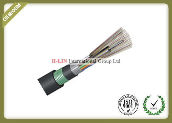 Outdoor Buried Loose Tube Armored Fiber Optic Cable With PE Inner And Outer Jacket supplier