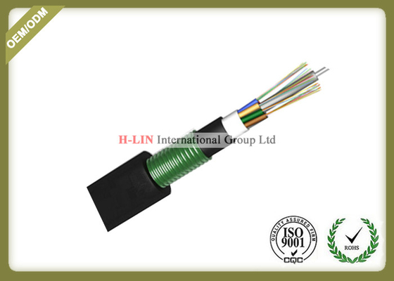 Outdoor Buried Loose Tube Armored Fiber Optic Cable With PE Inner And Outer Jacket supplier