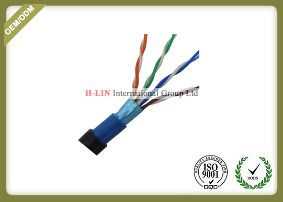 HDPE Insulation Cat5e STP / FTP Network Lan Cable Twisted Pair 24AWG supplier