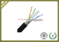 Outdoor Cat6 UTP Network Fiber Cable 0.56mm Copper Double Jacket 1000ft 23AWG supplier