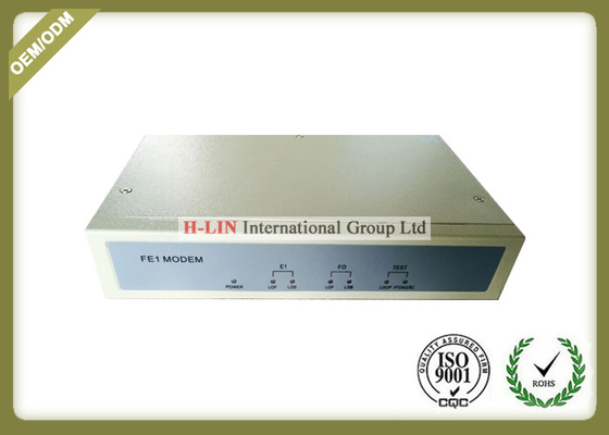 E1 To Fiber Media Converter Modem Single Mode Single Fiber G704 Standard supplier