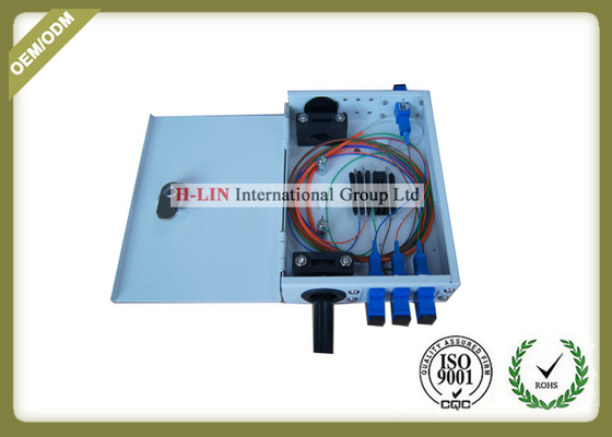 Metal Fiber Termination Box 6 Port , Fiber Optic Cable Junction Box For indoor use can be grey color or white color supplier