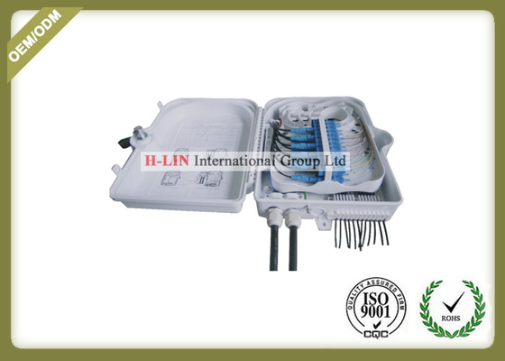 24 Core Pole Mounted FTTX Fiber Optical Network Termination Box With Tube Splitter supplier