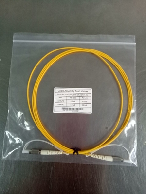 OS2 Fiber Optic Patch Cables , DIN - DIN UPC Simplex Singlemode Optical Fiber Jumper  supplier