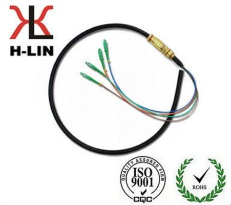 1 Core 2 Core 4 Core Pigtail Fiber Optic Cable With SC FC APC Connector Waterproof supplier