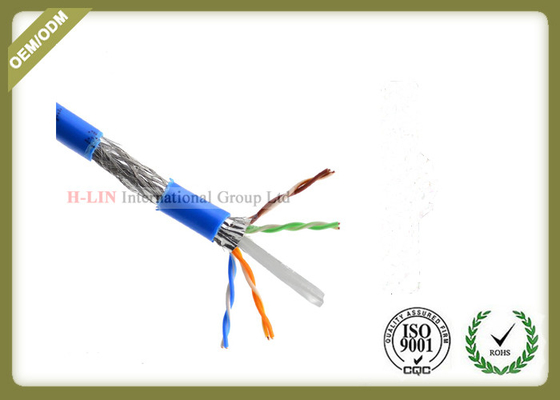 1000ft Cat6 SFTP Network Cable , 23AWG Cat6 Internet Cable With PVC / LSZH Jacket supplier