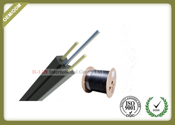 GJXFH FTTH 2 Core Indoor Fiber Optic Drop Cable for home cabling system supplier