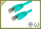 4 Pair STP Cat6 Shielded Cable Green Color 550 Mhz Cat6 Patch Leads supplier