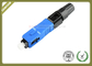 Professional Fiber Optic Accessories SC UPC SM MM Fiber Fast Connector 52~55mm Length supplier