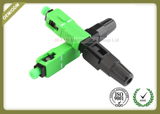 SC Singlemode UPC APC Fast Fiber Optic Connectors For FTTH Network supplier