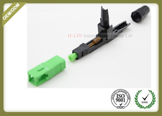SC Singlemode UPC APC Fast Fiber Optic Connectors For FTTH Network supplier
