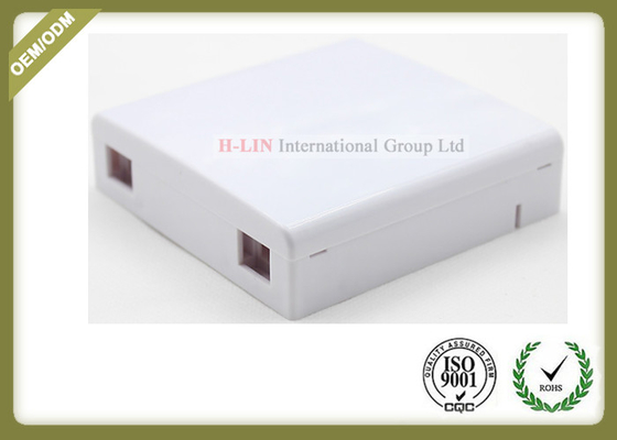 Optical Socket FTTH Distribution Terminal Box Wall Plate Outlets 2 Port supplier