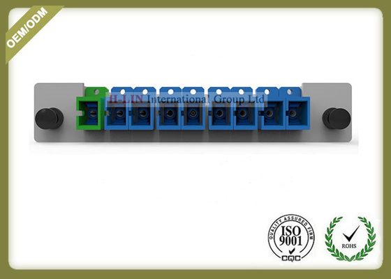 Rack Wall Mount Fiber Optic Splitter Cassette / Card Type SC UPC Connector supplier