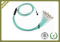 MTP MPO TO LC Fiber Optic Patch Cord , Multimode Fibre Patch Leads supplier