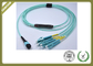 8 / 12 Core Om3 Fiber Optic Cable To LC Termination PVC LSZH Jacket supplier