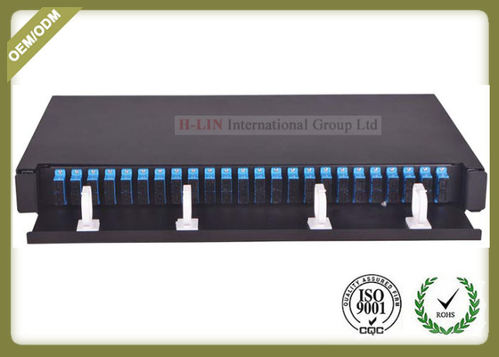 48 Core 1U Type Fiber Optic Patch Panel Slidable ODF For SC Adapter Port supplier