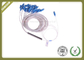 Steel Tube Fiber Optic Splitter , PLC Optical Splitter G657A Fiber 1 - 2meter Length supplier