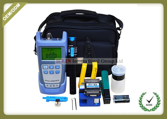 Full Set FTTH Tool Kit With Fiber Optic Cleaver FC - 6S / Optical Power Meter supplier