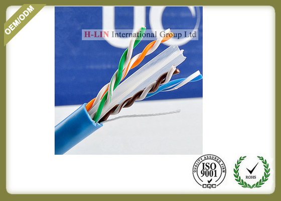 Cat6 Utp Network Fiber Cable Solid Copper Pass Fluke Test 4 Pair 305m supplier