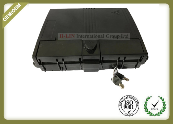 Black ABS Fiber Optic Termination Box Support Both Mechanical And Fusion Splicing supplier