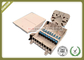 IP65 Grade Fiber Optic Termination Box Waterproof 8core For 1 * 4 / 1 * 8 Splitter ABS material supplier