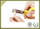 Straight Shape Fiber Optic Kevlar Cutter With Sawtooth Yellow Color supplier