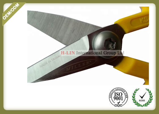 Straight Shape Fiber Optic Kevlar Cutter With Sawtooth Yellow Color supplier