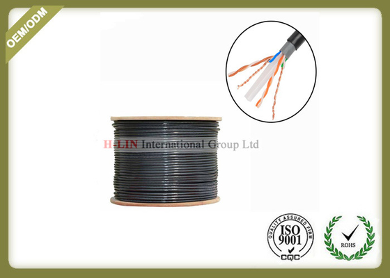 Outdoor Cat6 UTP Cable Double Jacket , 305 Meters / Roll Optical Ethernet Cable supplier