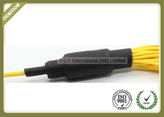 Single Mode Fiber Optic Patch Cord , Optical Fiber Jumper With Yellow Color supplier