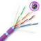 FTP Category Cat5e Network Cable HDPE Insulation With Purple Color Jacket supplier